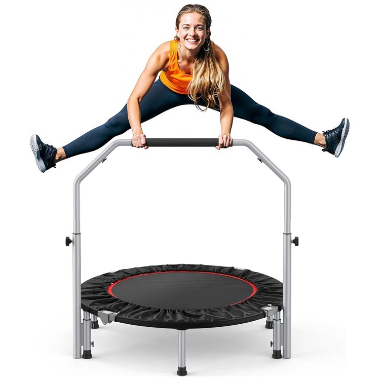 Foldable Mini Trampoline Max Load 330lbs/440lbs